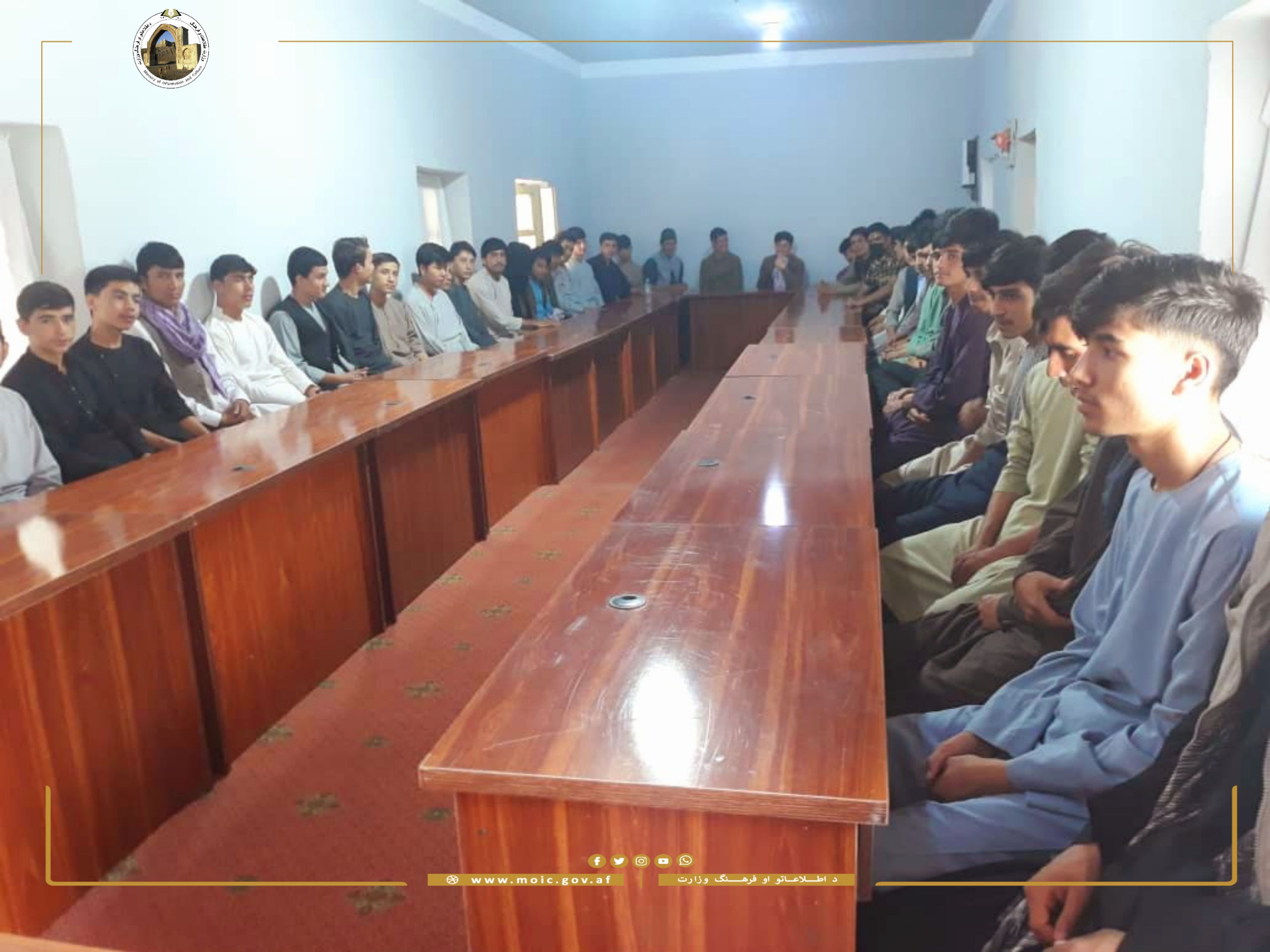 Books were distributed to Young People in order to encourage them to study